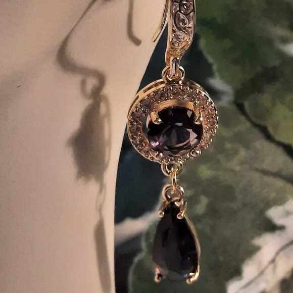 Brand New Handmade Unique Design 18k Gold Plated Earrings For Holiday Parties - Picture 3 of 4